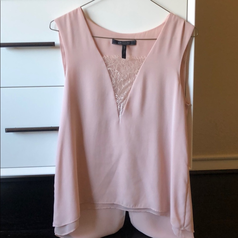 BCBG blush pink top